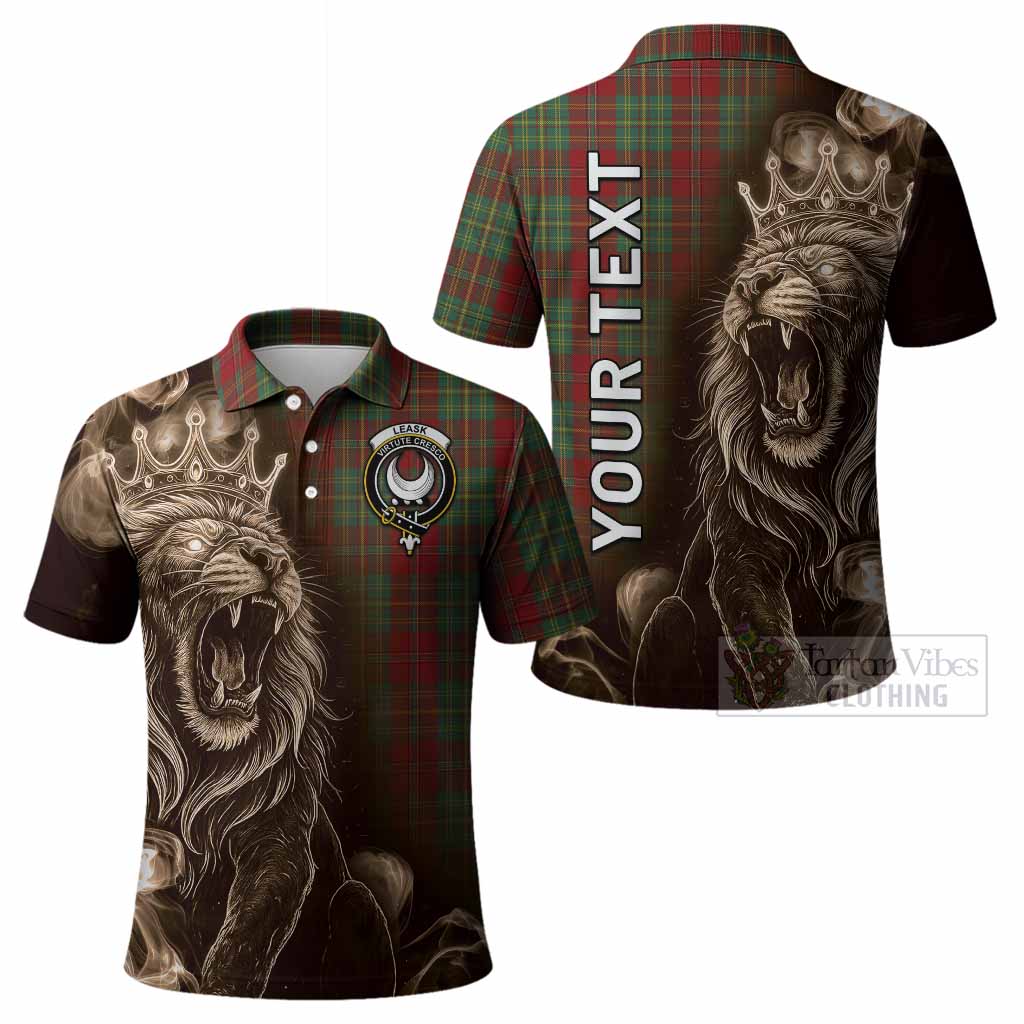 Leask Tartan Polo Shirt Roaring Lion Heritage
