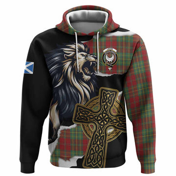 Leask Tartan Scottish Hoodie Lion Celtic Heritage