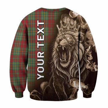Leask Tartan Sweatshirt Roaring Lion Heritage