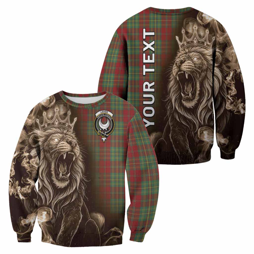 Leask Tartan Sweatshirt Roaring Lion Heritage