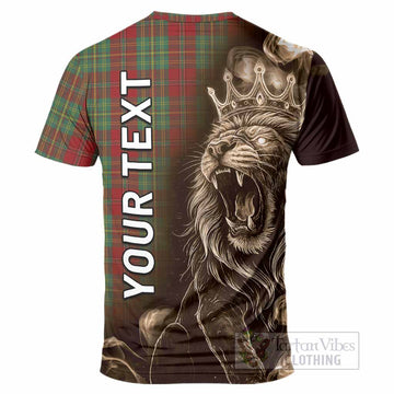 Leask Tartan T-Shirt Roaring Lion Heritage