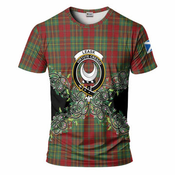 Leask Tartan T-Shirt Thistle Scottish Spirit