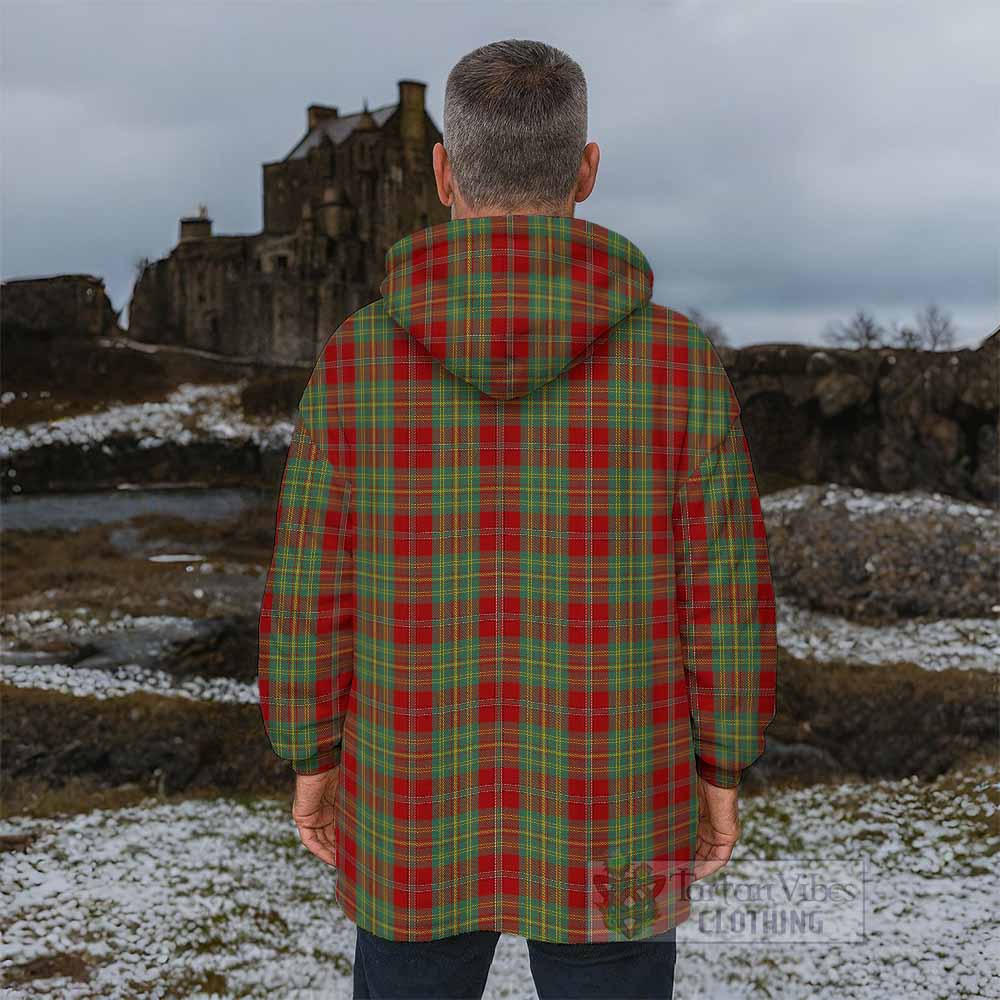 Leask Tartan Wearable Blanket with Family Crest - Tartan Vibes Clothing