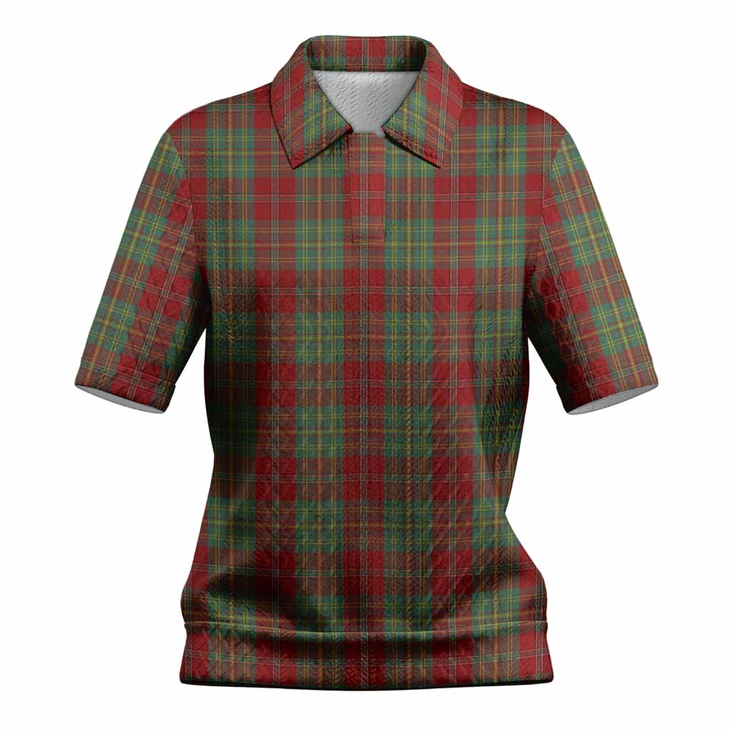Leask Tartan Women’s Polo Sweater Top