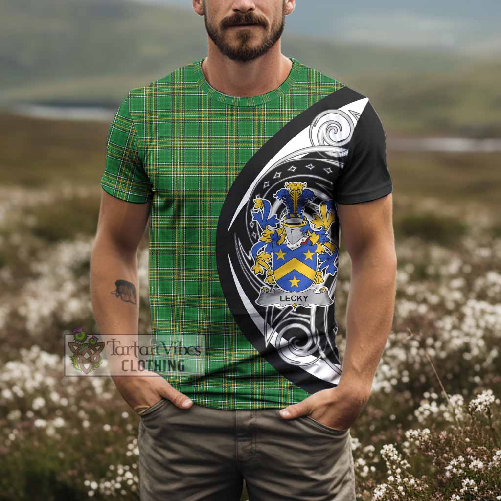 Tartan Vibes Clothing Lecky Irish Clan T-Shirt Celtic Circle Style