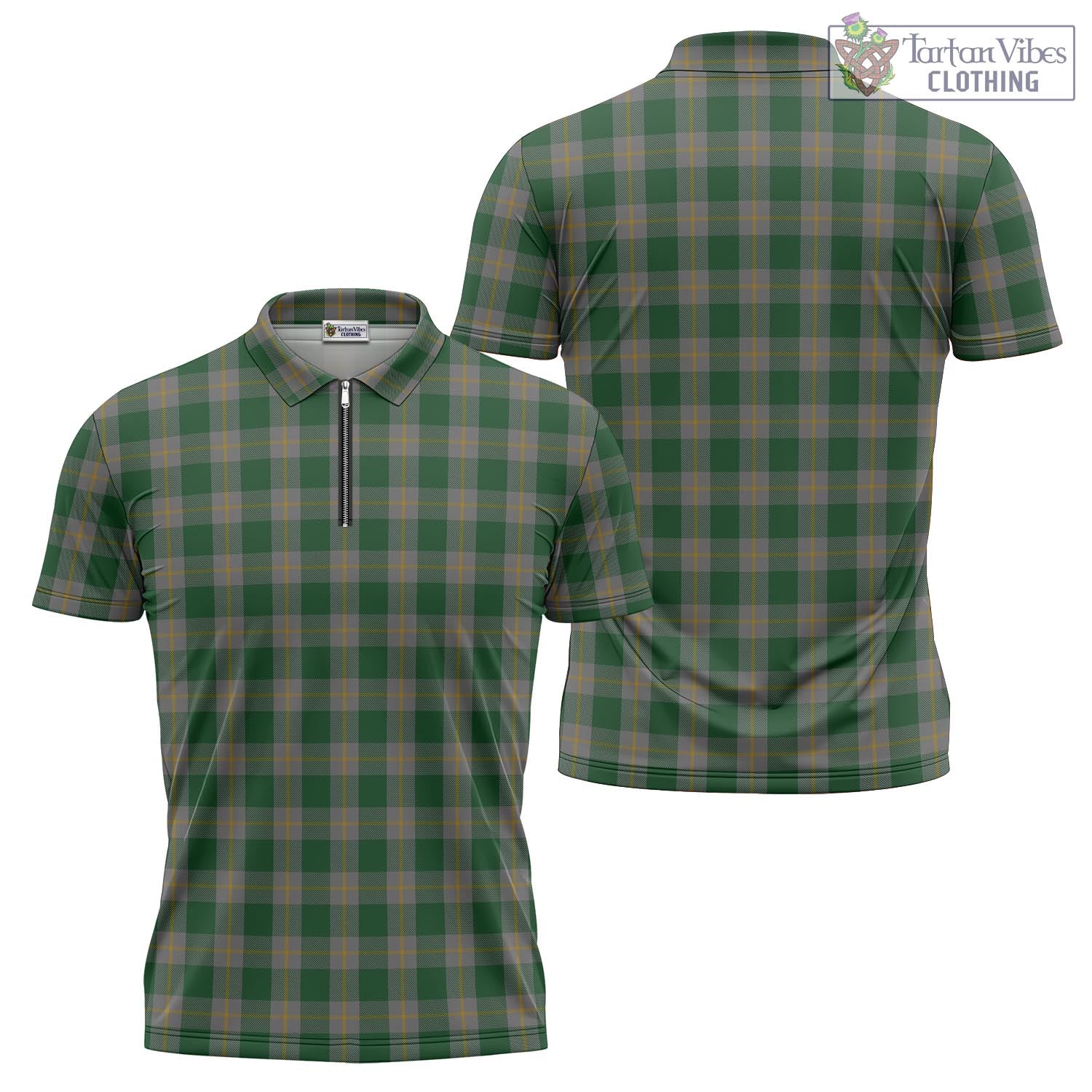 Ledford Tartan Zipper Polo Shirt Unisex - Tartan Vibes Clothing