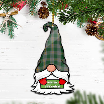 Ledford Gnome Christmas Ornament with His Tartan Christmas Hat