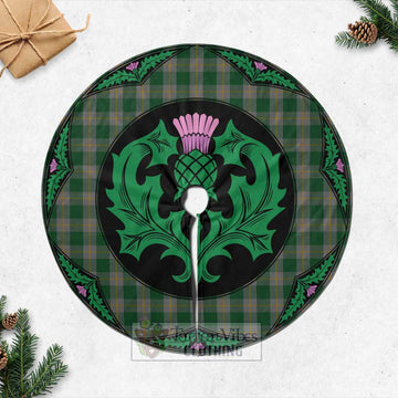Ledford Tartan Christmas Tree Skirt Scottish Thistle Style Casual Tree Skirts - Tartan Vibes Clothing