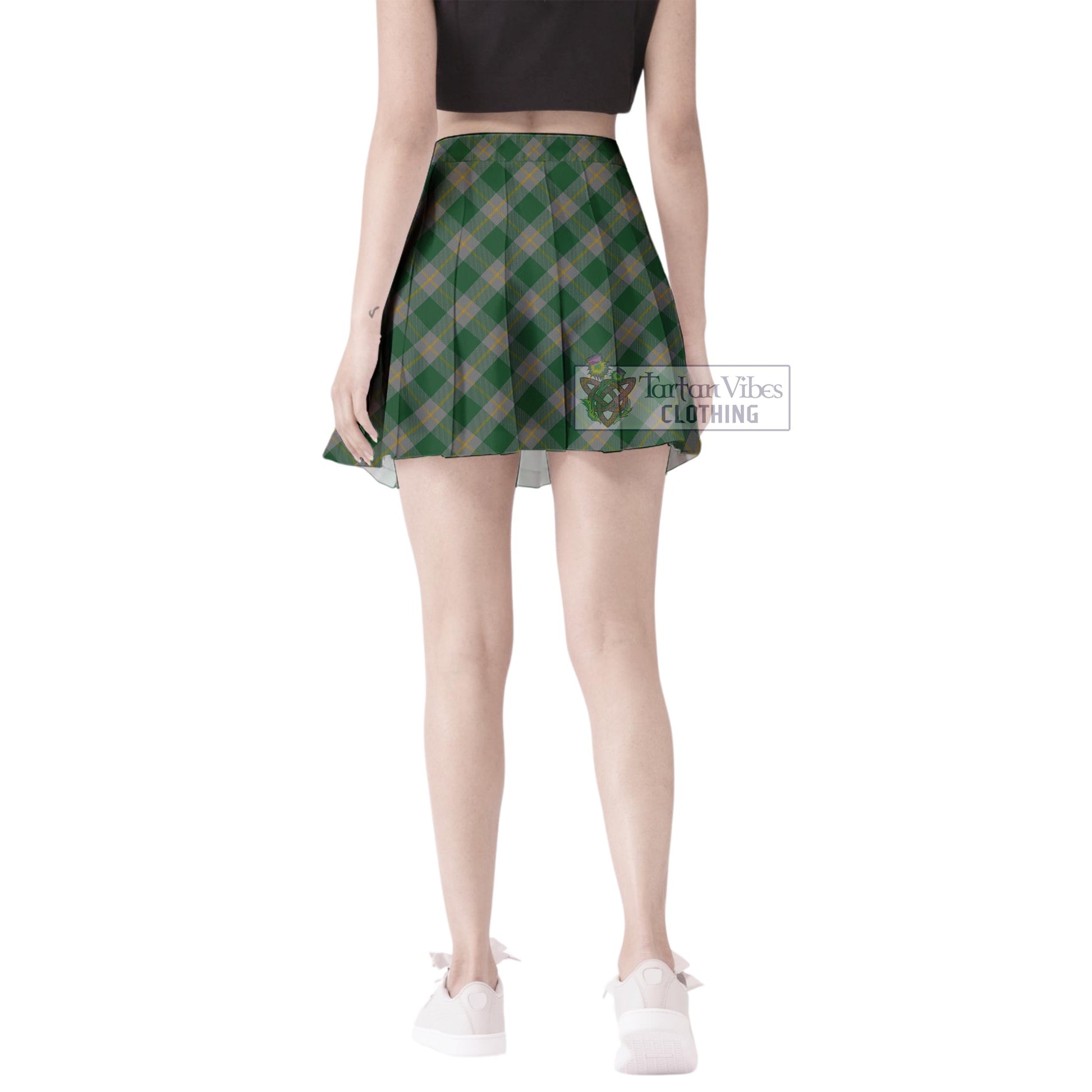 Ledford Tartan Women's Plated Mini Skirt Cross Style - Tartan Vibes Clothing