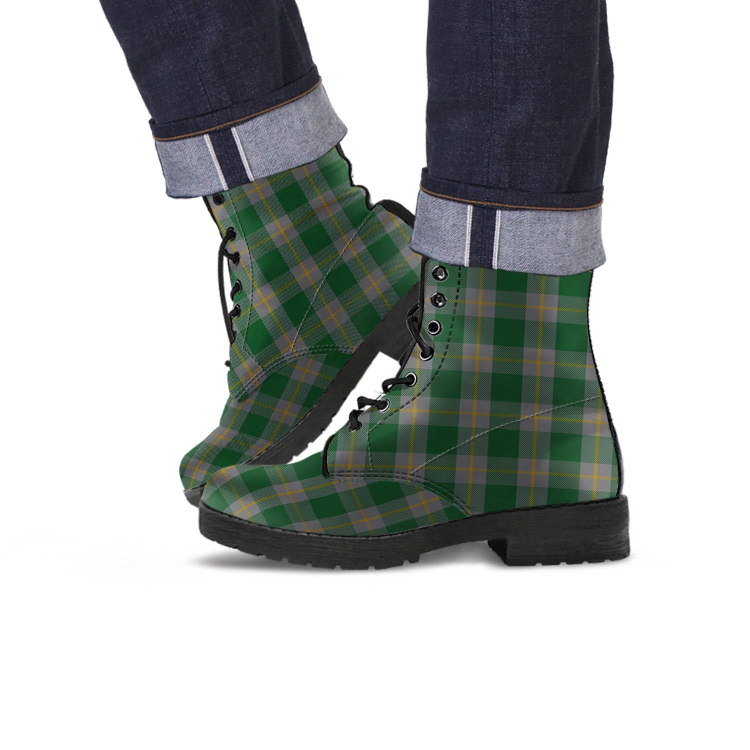 Ledford Tartan Leather Boots - Tartan Vibes Clothing