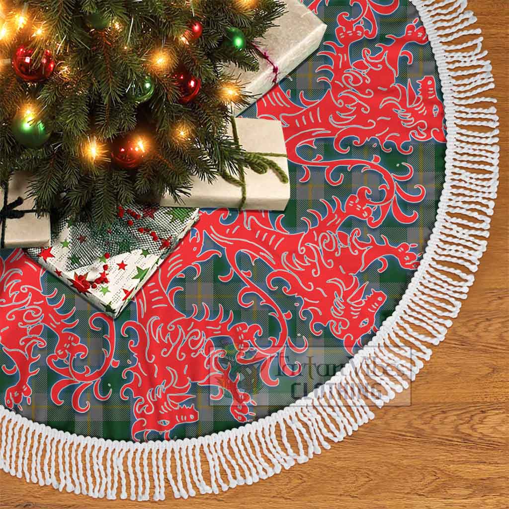Ledford Tartan Christmas Tree Skirt Lion Rampant Style - Tartan Vibes Clothing