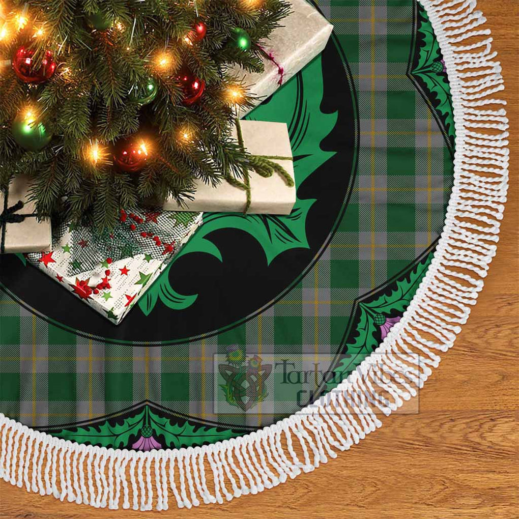 Ledford Tartan Christmas Tree Skirt Scottish Thistle Style - Tartan Vibes Clothing