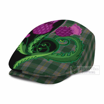 Ledford Tartan Flat Cap, Jeff Cap Traditional Scottish Thistle