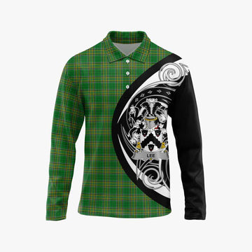 Lee Irish Clan Long Sleeve Polo Shirt Celtic Circle Style Unisex - Tartan Vibes Clothing
