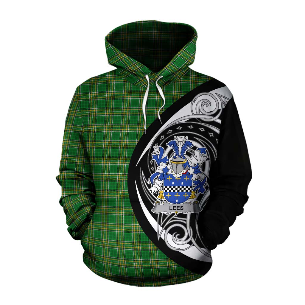 Lees Irish Clan Cotton Hoodie Celtic Circle Style Pullover Hoodie XS - Tartan Vibes Clothing