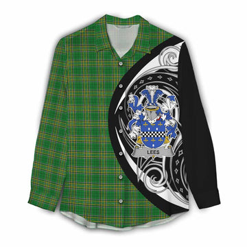 Lees Irish Clan Women's Casual Shirt Celtic Circle Style Female - Tartan Vibes Clothing