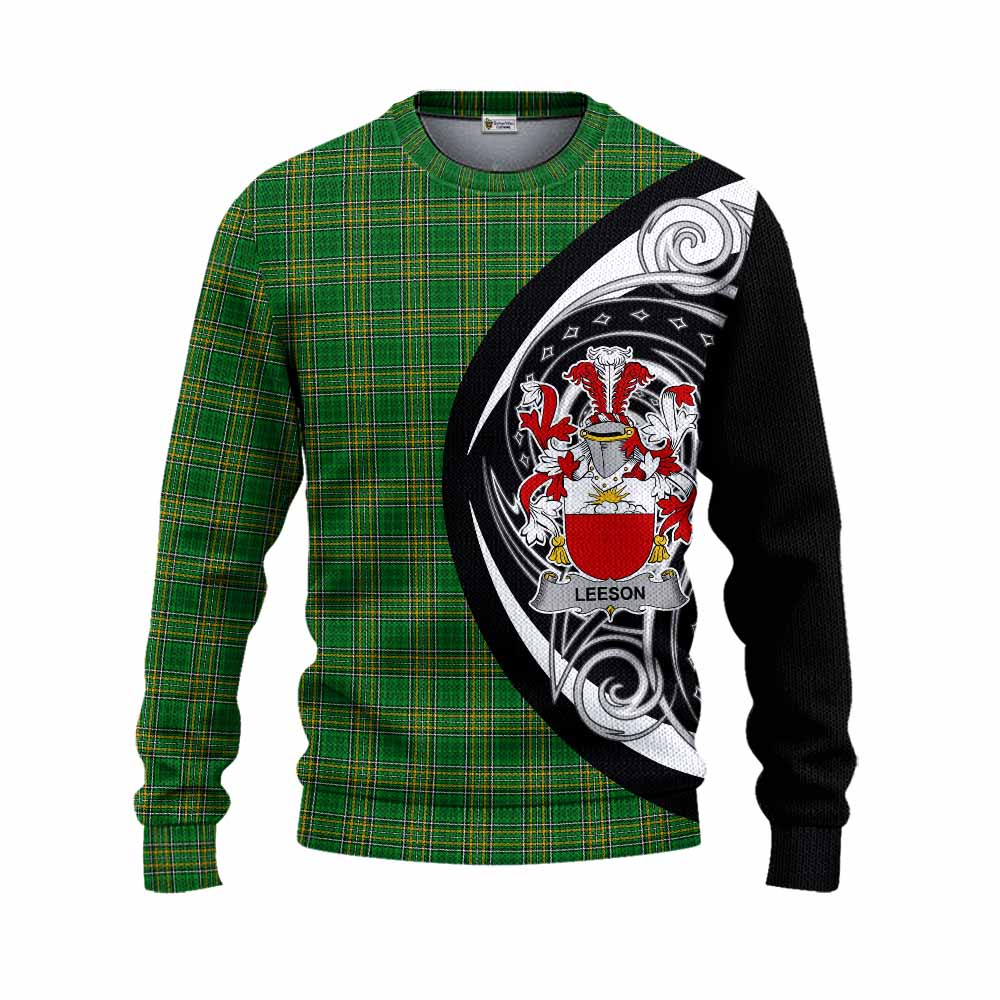 Tartan Vibes Clothing Leeson Irish Clan Knitted Sweater Celtic Circle Style