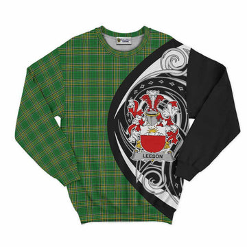 Leeson Irish Clan Sweatshirt Celtic Circle Style Unisex - Tartan Vibes Clothing