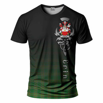Tartan Vibes Clothing Leeson Irish Clan T-Shirt with Coat of Arms Erin Go Bragh Celtic Inspired