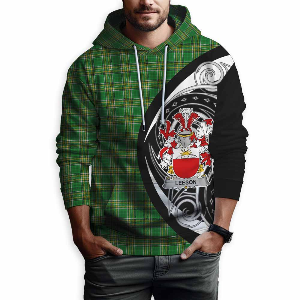 Leeson Irish Clan Hoodie Celtic Circle Style Pullover Hoodie - Tartan Vibes Clothing