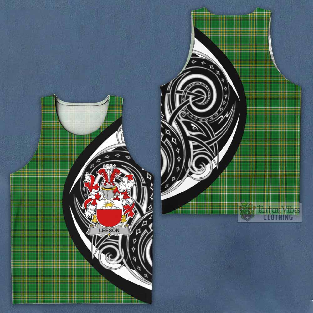 Leeson Irish Clan Men's Tank Top Celtic Circle Style - Tartan Vibes Clothing