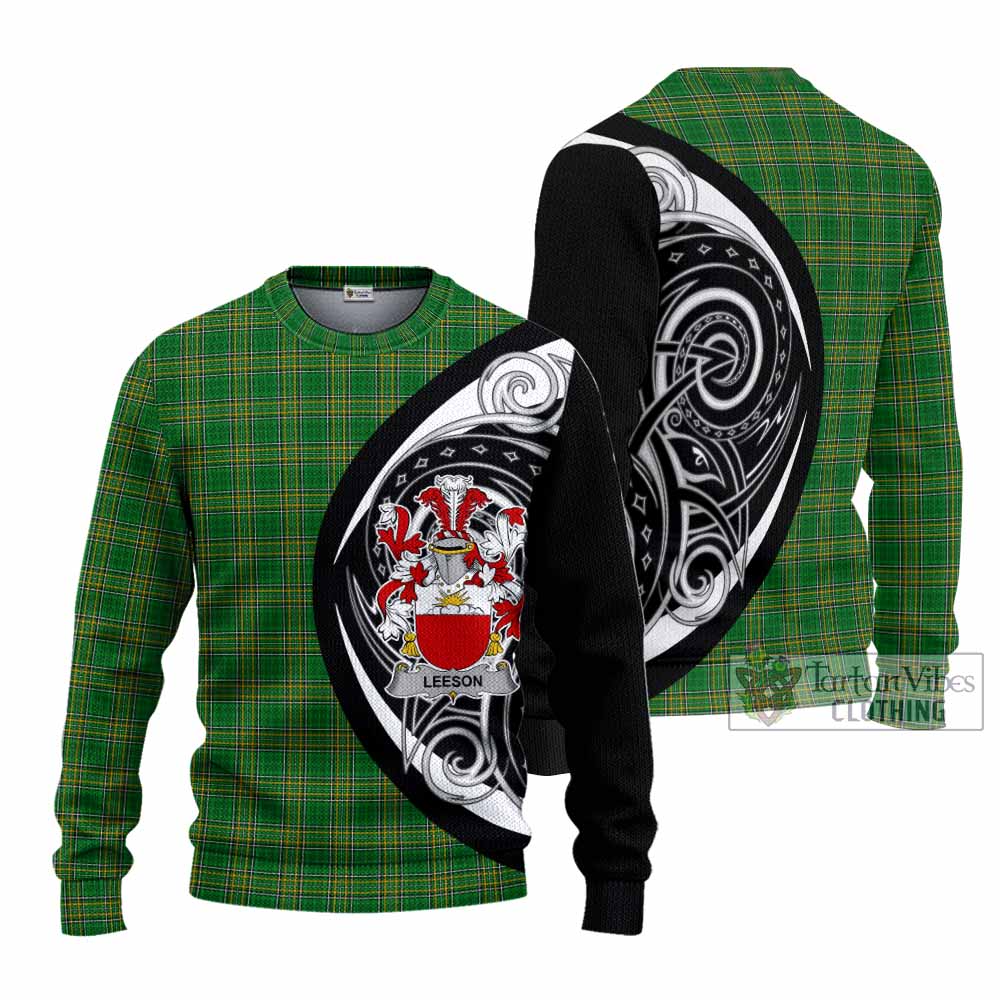 Tartan Vibes Clothing Leeson Irish Clan Knitted Sweater Celtic Circle Style