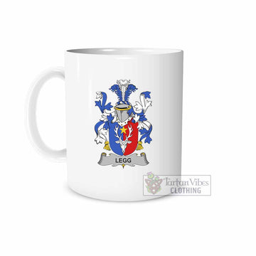 Tartan Vibes Clothing Legg Irish Clan Coat of Arms Ceramic Mug