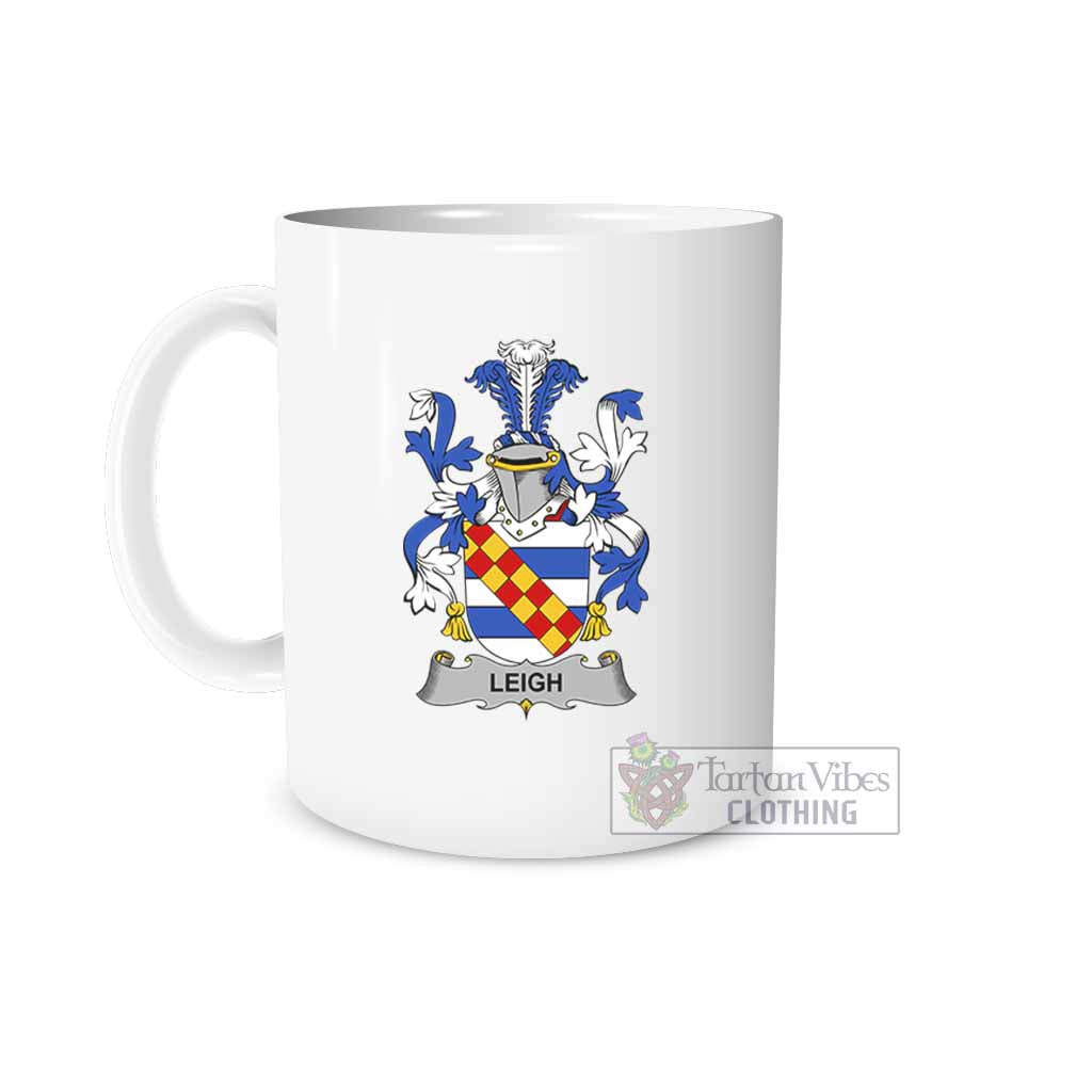 Tartan Vibes Clothing Leigh Irish Clan Coat of Arms Ceramic Mug