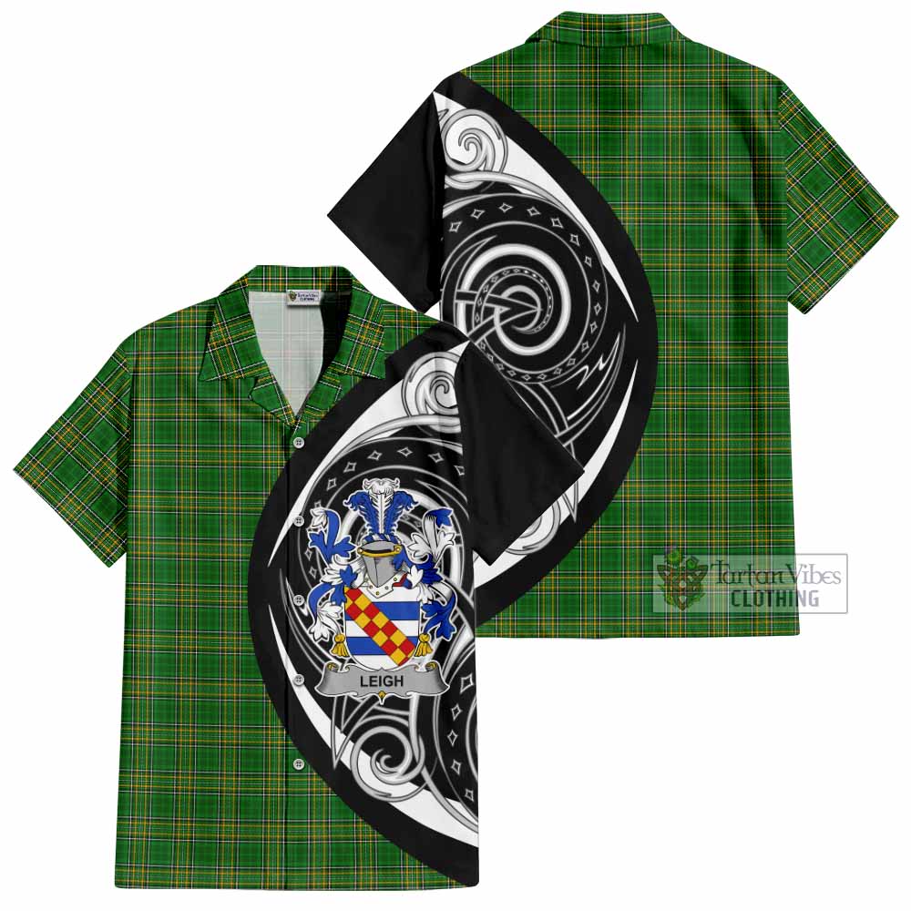 Leigh Irish Clan Hawaiian Shirt Celtic Circle Style - Tartan Vibes Clothing
