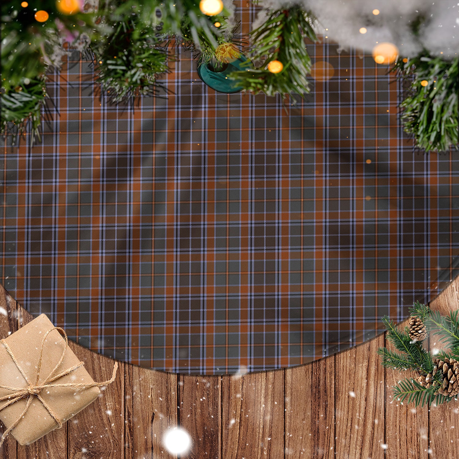 Leitrim County Ireland Tartan Christmas Tree Skirt - Tartanvibesclothing