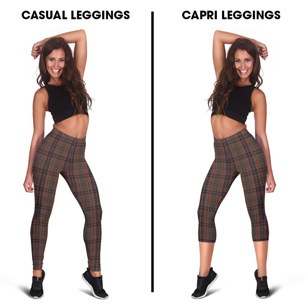 Leitrim County Ireland Tartan Womens Leggings Capri Leggings - Tartan Vibes Clothing