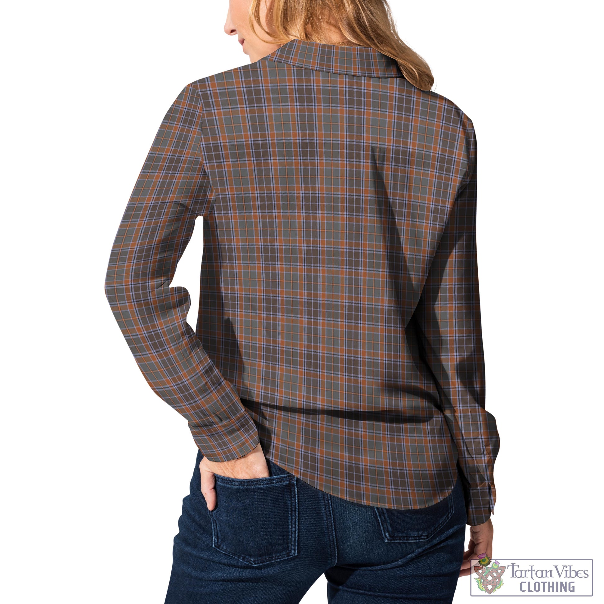 Leitrim County Ireland Tartan Womens Casual Shirt