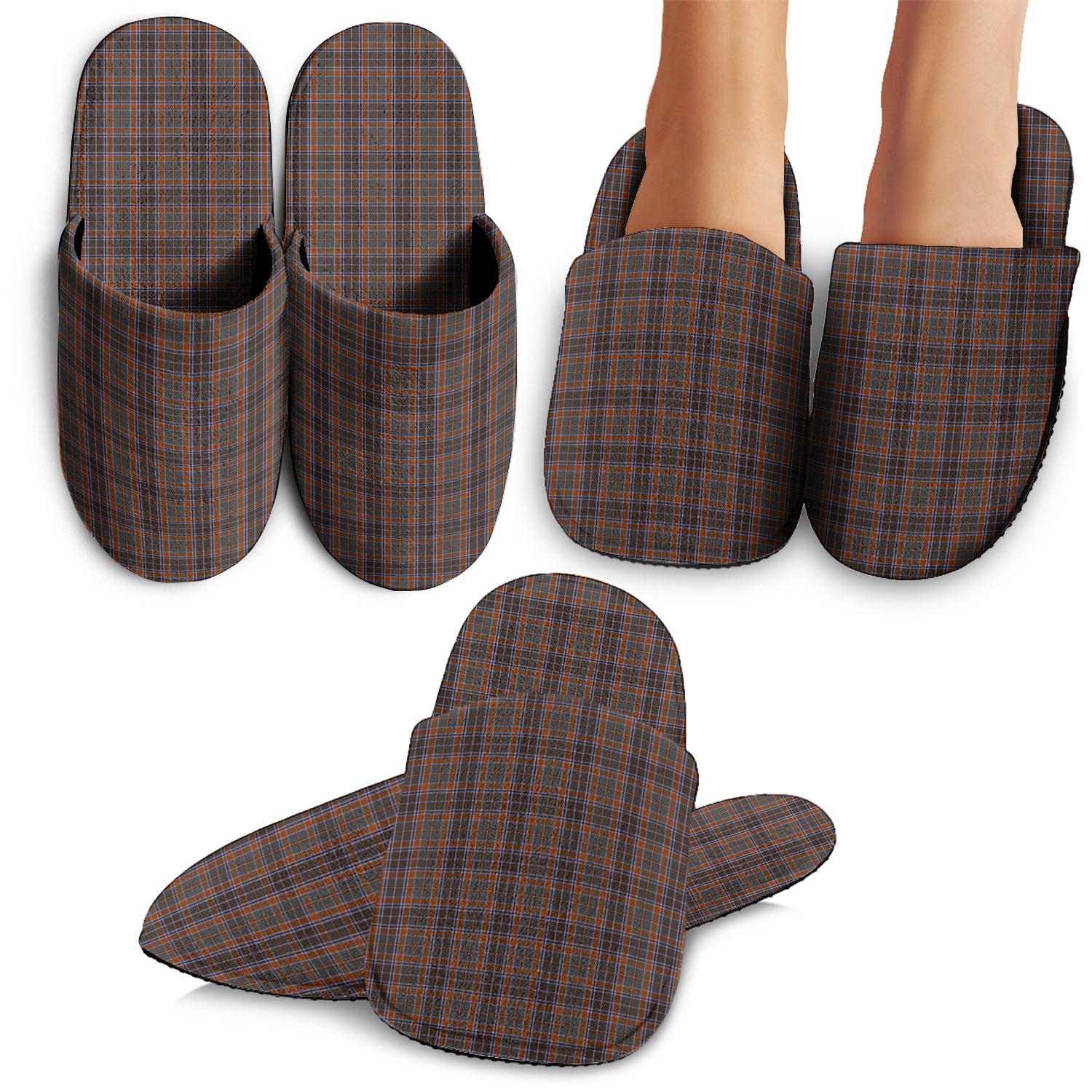 Leitrim County Ireland Tartan Home Slippers - Tartanvibesclothing