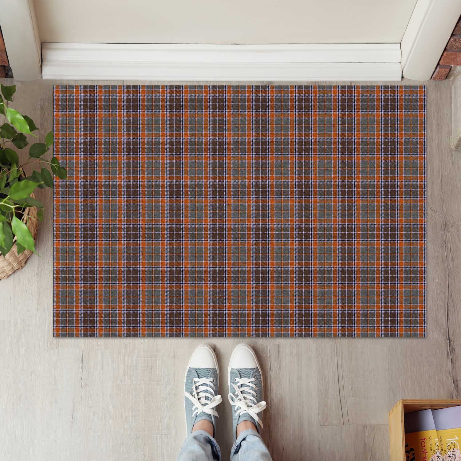 Leitrim County Ireland Tartan Door Mat - Tartanvibesclothing