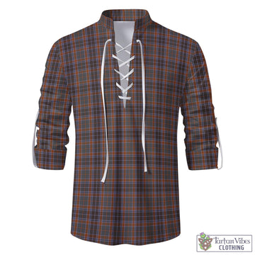Leitrim County Ireland Tartan Men's Scottish Traditional Jacobite Ghillie Kilt Shirt