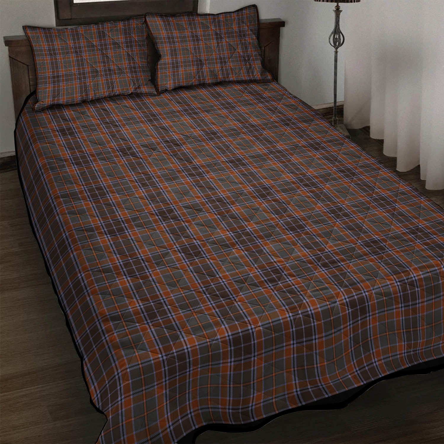 Leitrim County Ireland Tartan Quilt Bed Set - Tartan Vibes Clothing
