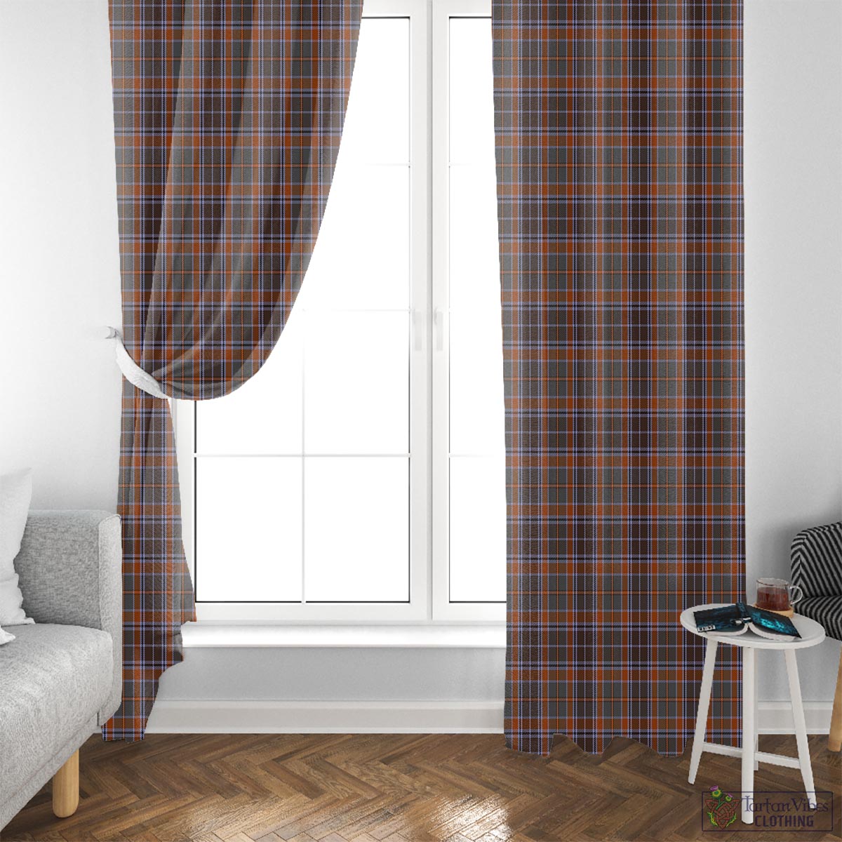 Leitrim County Ireland Tartan Window Curtain
