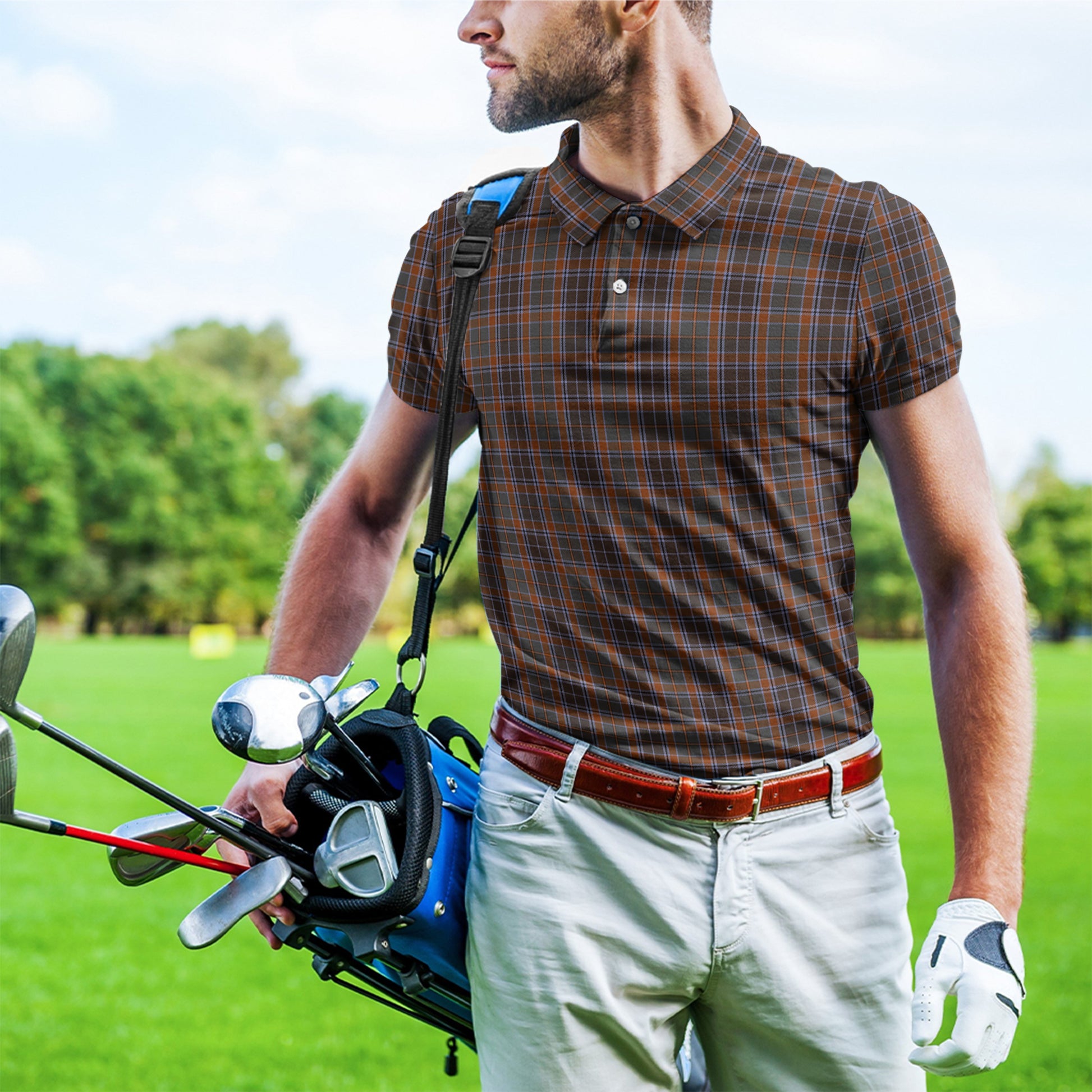 Leitrim County Ireland Tartan Mens Polo Shirt - Tartan Vibes Clothing