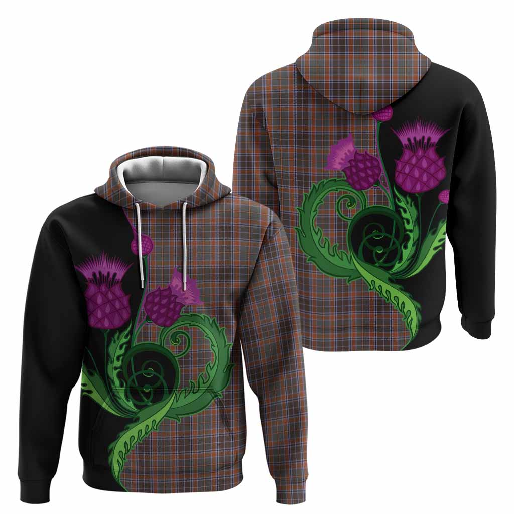 Leitrim County Ireland Tartan Hoodie Traditional Scottish Thistle