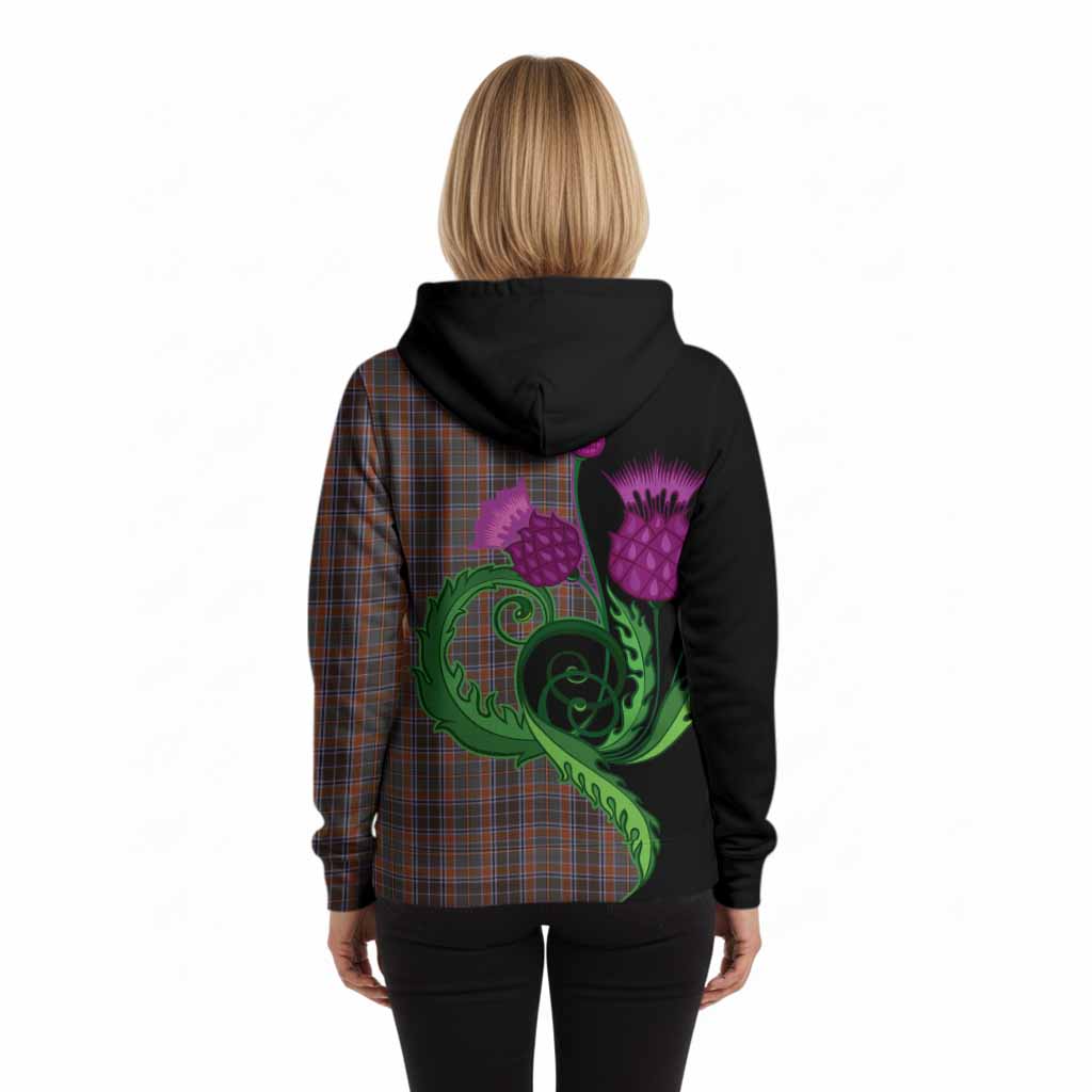Leitrim County Ireland Tartan Hoodie Traditional Scottish Thistle