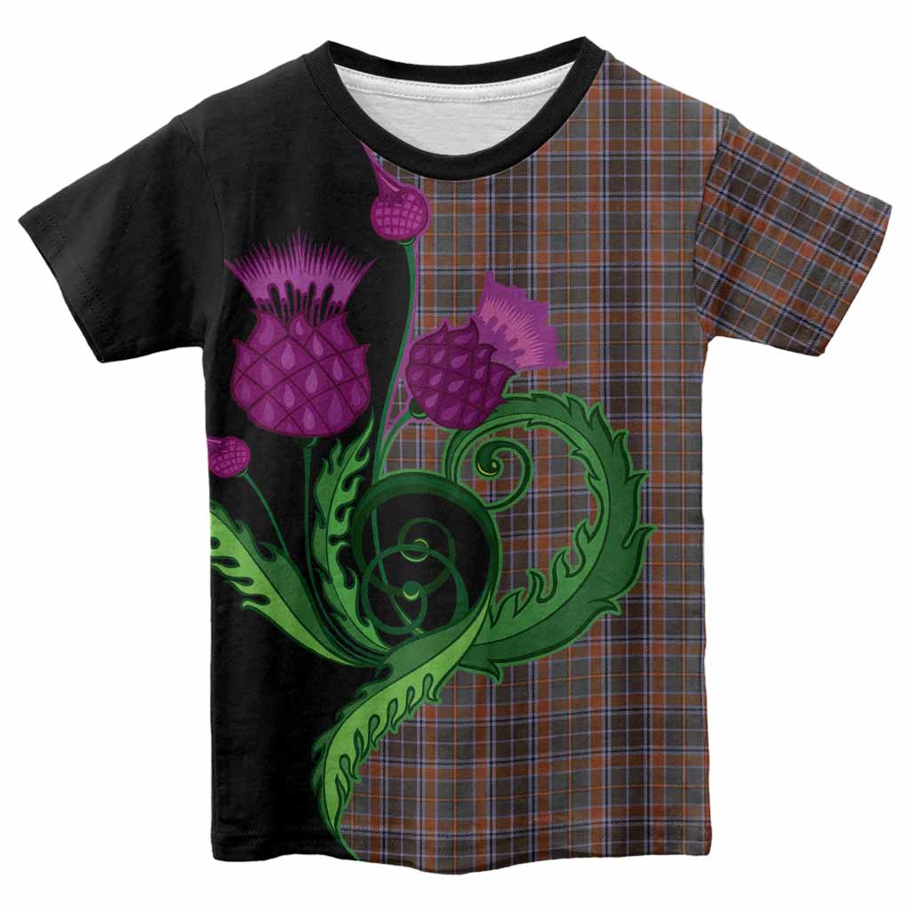 Leitrim County Ireland Tartan Kid T-shirt Traditional Scottish Thistle