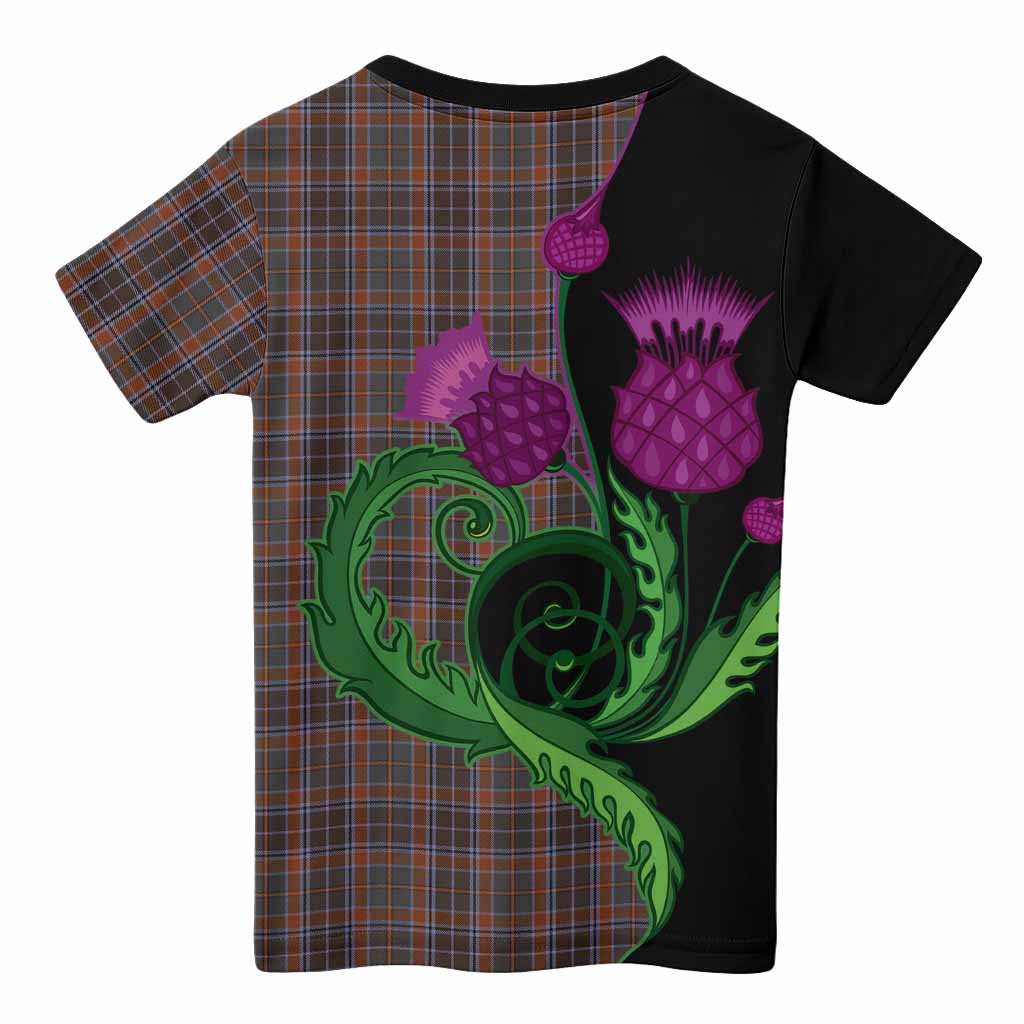 Leitrim County Ireland Tartan Kid T-shirt Traditional Scottish Thistle