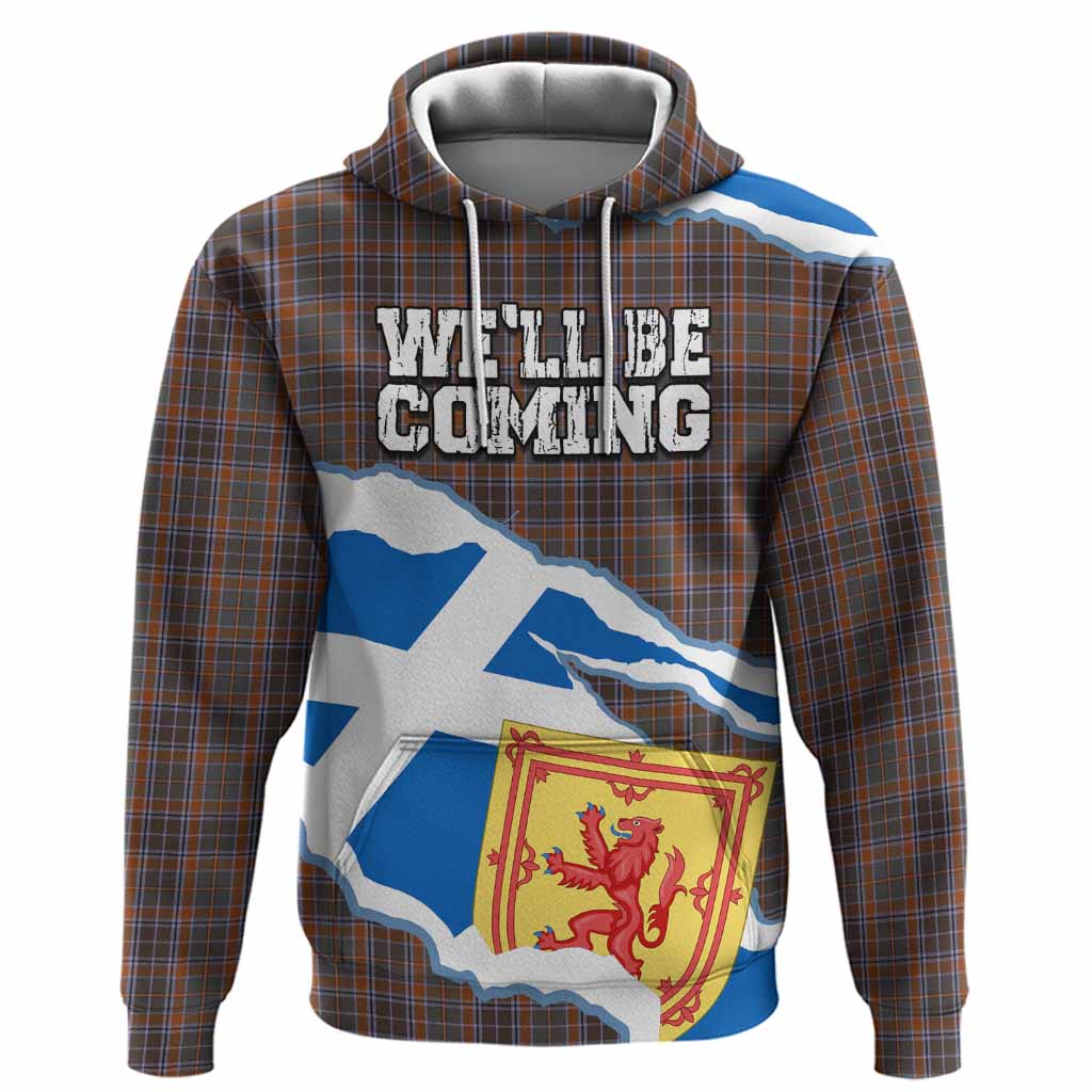 Leitrim Scotland Football Tartan Hoodie We'll Be Coming