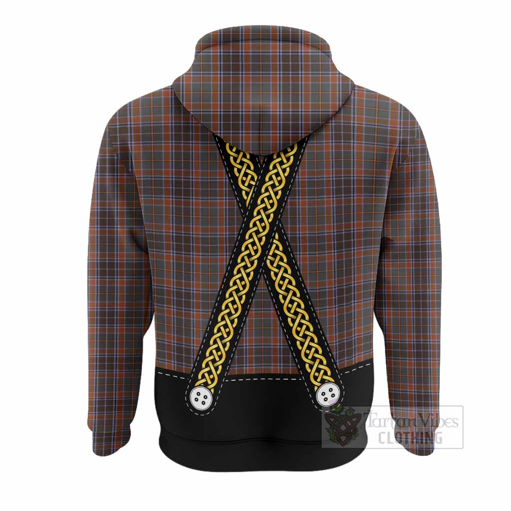 Leitrim Tartan Lederhosen Costume Hoodie Scotland Celtic Knot Motif