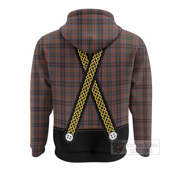 Leitrim Tartan Lederhosen Costume Hoodie Scotland Celtic Knot Motif