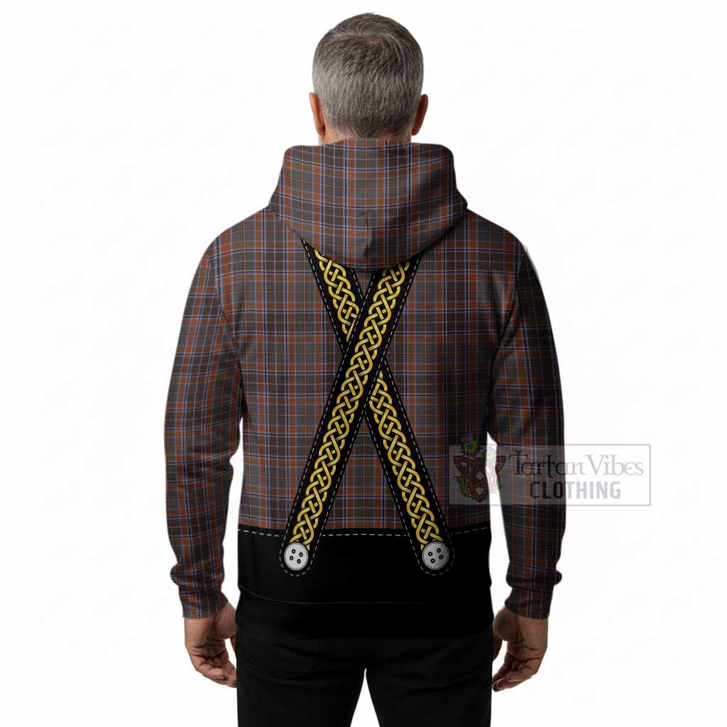 Leitrim Tartan Lederhosen Costume Hoodie Scotland Celtic Knot Motif