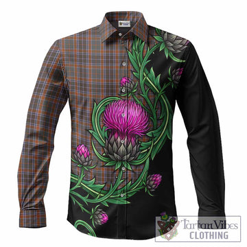 Leitrim Tartan Long Sleeve Button Shirts Resilient Scottish Thistle