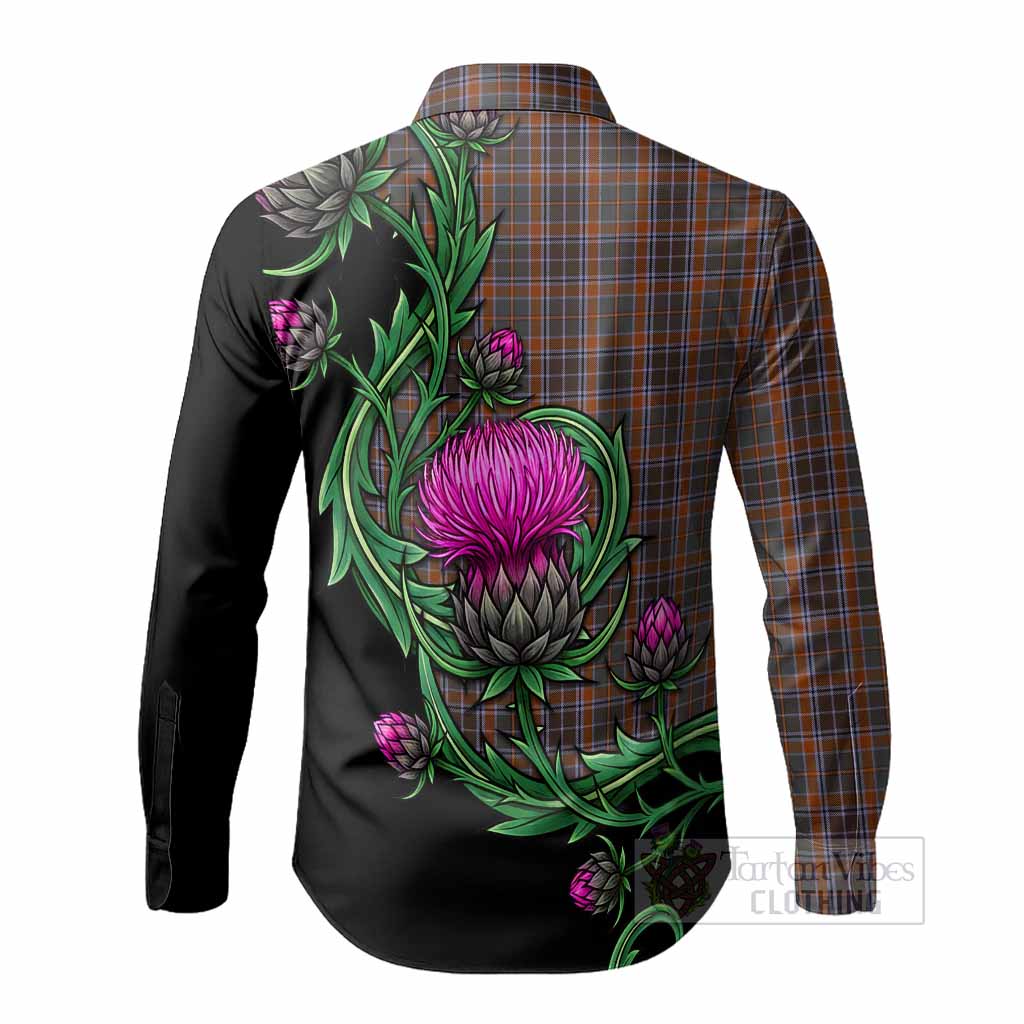 Leitrim Tartan Long Sleeve Button Shirts Resilient Scottish Thistle
