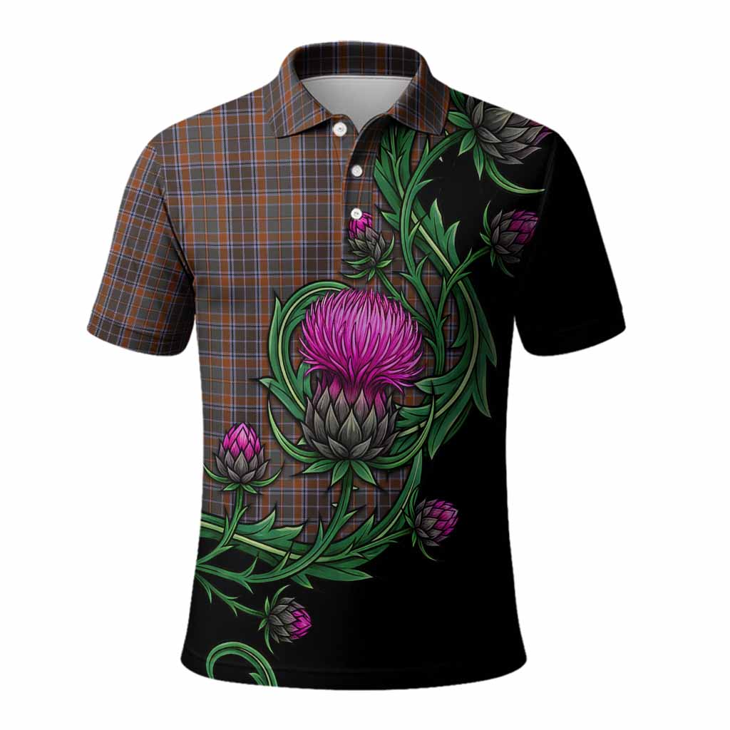 Leitrim Tartan Polo Shirt Resilient Scottish Thistle