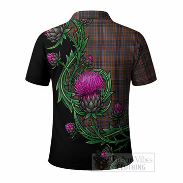 Leitrim Tartan Polo Shirt Resilient Scottish Thistle